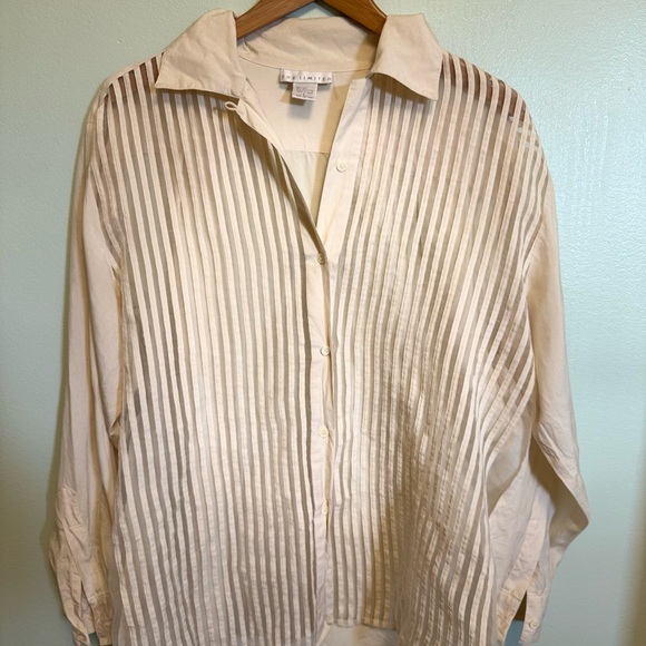 The Limited Beige Silk Blend Shirt - Picture 3 of 8